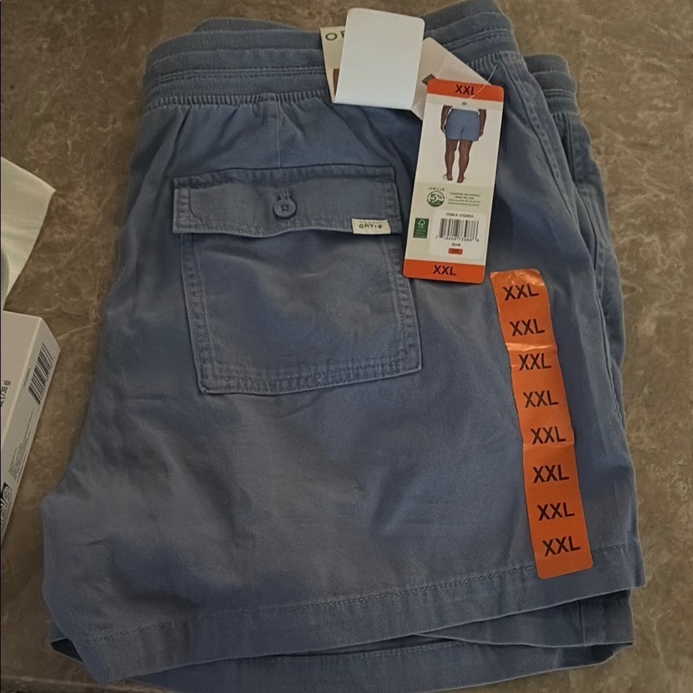 Orvis Blue Cargo Shorts Versatile Casual Wear - Picture 3 of 3